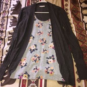 Cardigan/tank